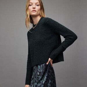 AllSaints Wool Jumper Sweater Dark Gray Small